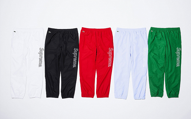Supreme x Lacoste Track Pants Spring Summer 2017