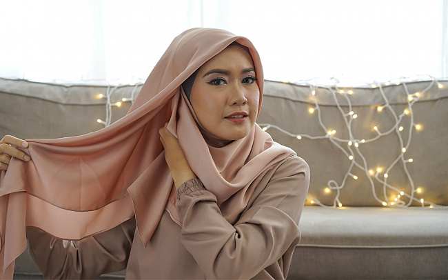 Hijab tutorial office and party