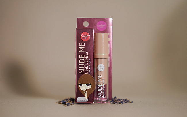 Cathy Doll Nude Me Liquid Lip Matte Aggie Brown