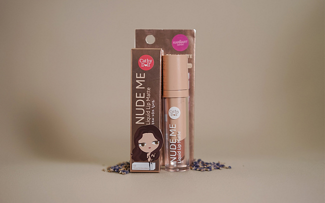 Cathy Doll Nude Me Liquid Lip Matte Rose Embroidery