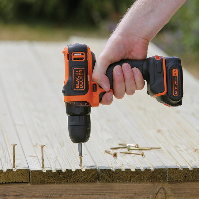 Black & Decker 10.8V Lithium Drill Driver Blister BDCDD12HS-B1