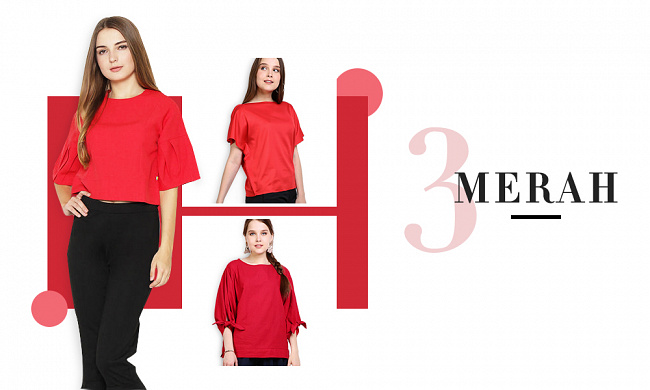 iLOTTE Blouse Merah