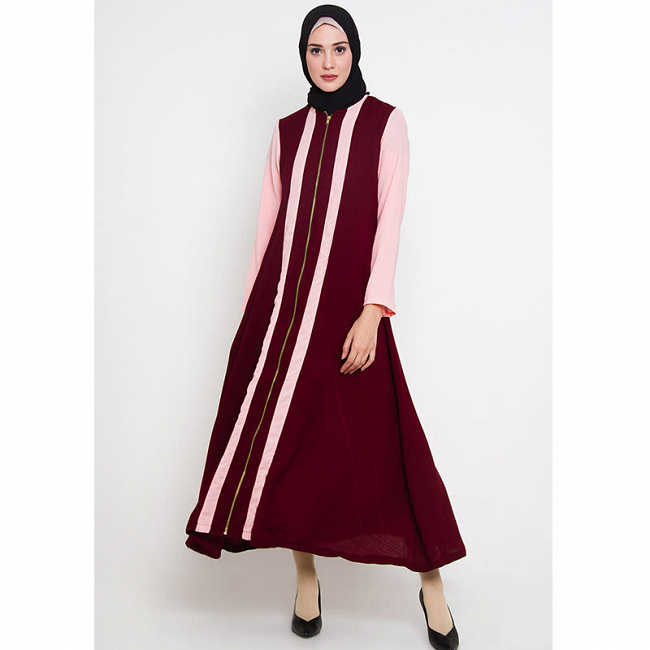 Allev Muhsinah Abaya Maroon