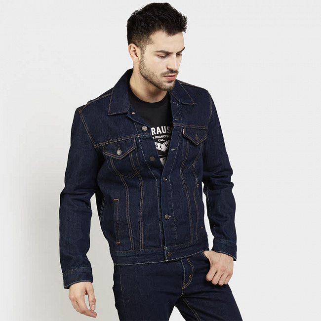 Levis The Trucker Jacket Rinse Trucker Denim