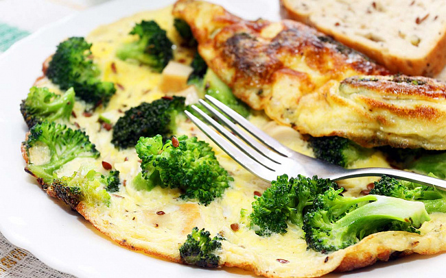 Omelet brokoli - Menu diet