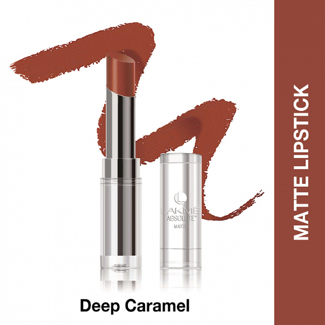 Lakme Absolute Reinvent Sculpt New Hi-Definition Matte Lipstick Deep Caramel