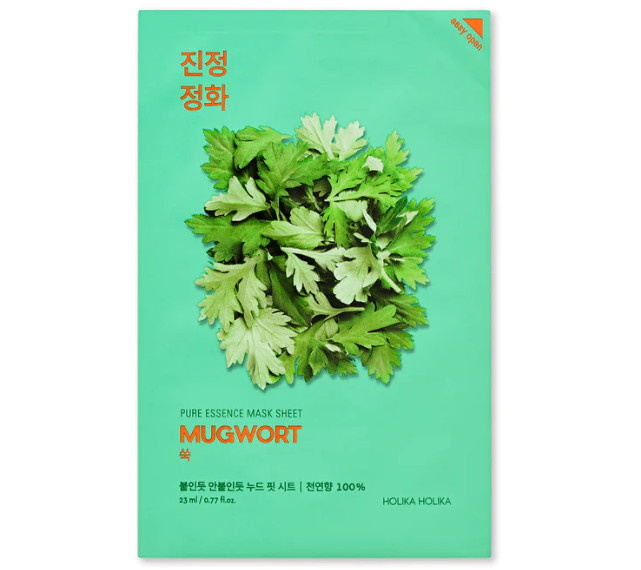 holika holika pure essence sheet mask mugwort