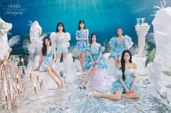 oh my girl tampil mempesona di konsep foto golden hourglass