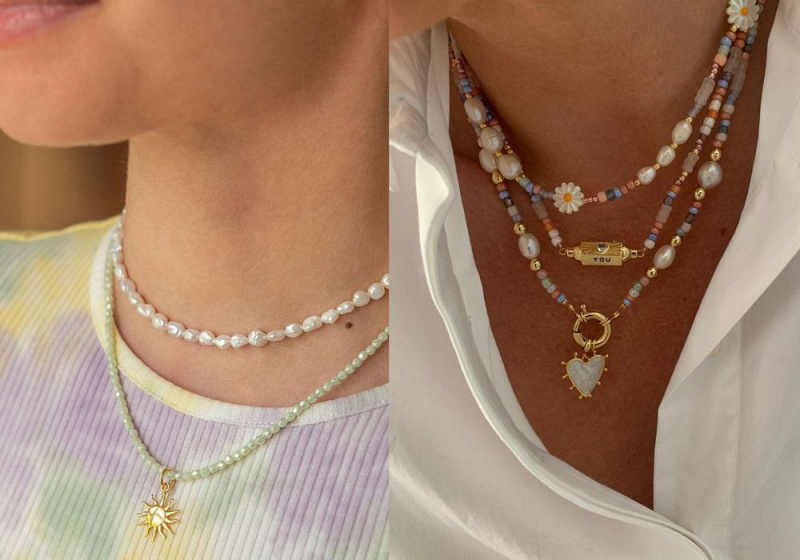Gaya Menawan dengan Kalung Mutiara