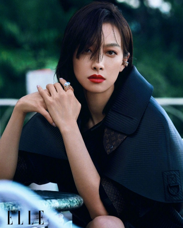 victoria eks f(x) tampil berbeda dalam pemotretan elle china