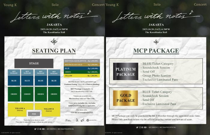 Konser Young K Letters with Notes di Jakarta 2023