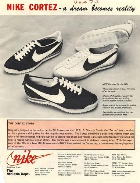 sejarah nike cortez