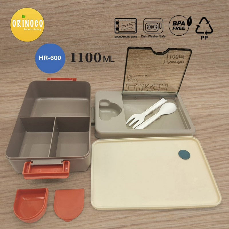 Orinoco Kotak Makan Bento 3 Sekat