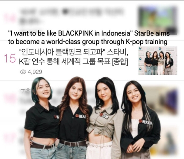 starbe sebut blackpink sebagai inspirasinya