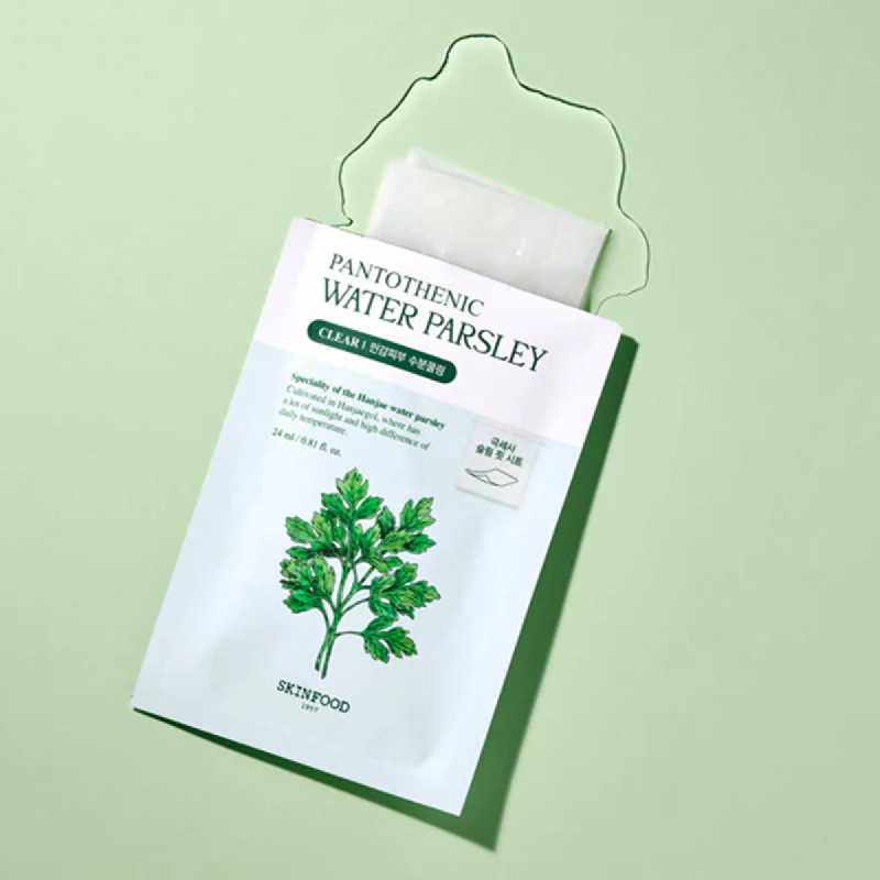 SKINFOOD Pantothenic Water Parsley Mask.