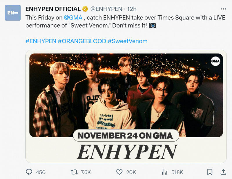 enhypen good morning america