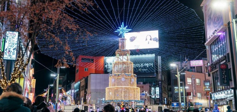 dekorasi natal di Korea