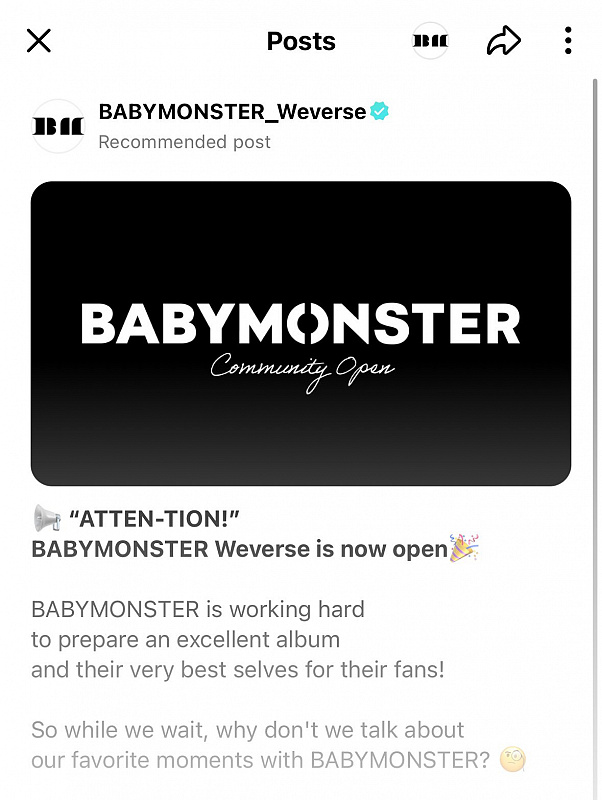 babymonster weverse