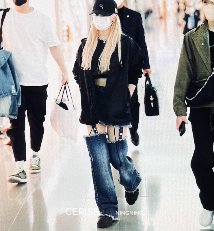 airport fashion ningning aespa
